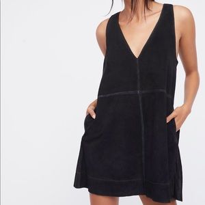 Free People black suede dress